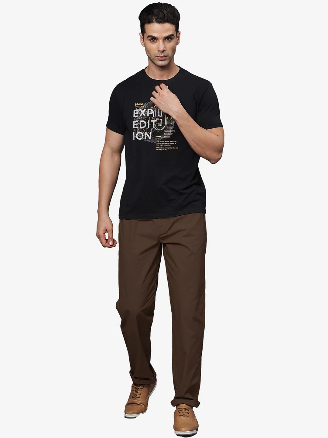 cotton coffee lower track pants